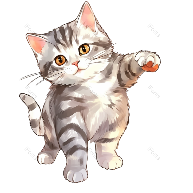 元素图片,跳跃元素,插画PNG,宠物免抠素材